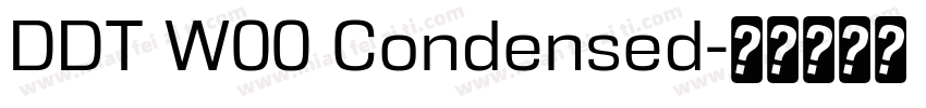 DDT W00 Condensed字体转换